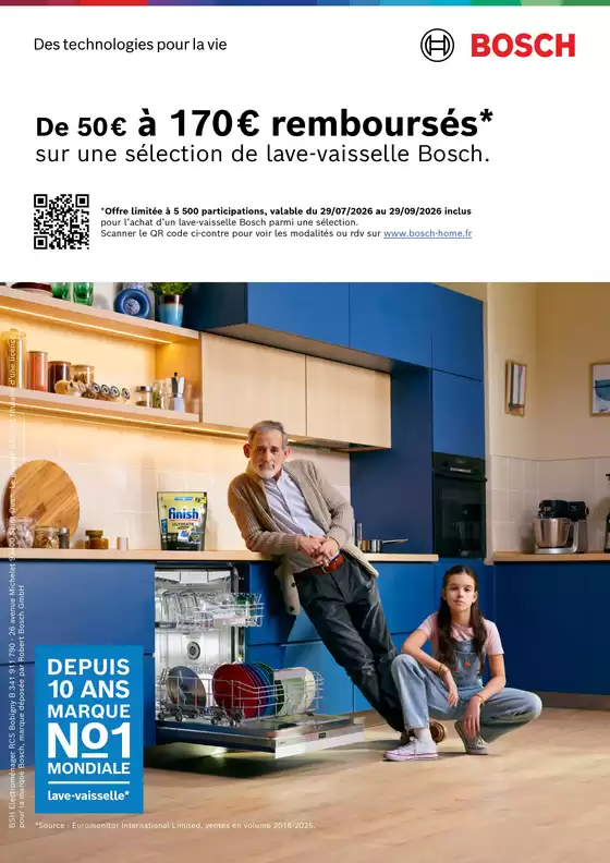 Catalogue Connexion à Allauch | De 50€ à 170€ remboursés pour l'achat d'un lave-vaisselle BOSCH | 2026-09-04T00:00:00.000Z - 2026-09-29T00:00:00.000Z