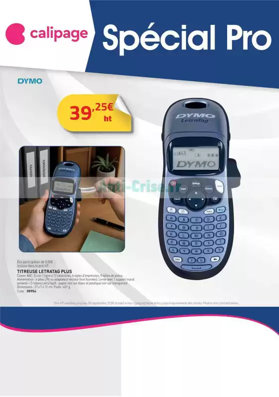 Catalogue Calipage à Allauch | Spécial Pro | 2026-09-04T00:00:00.000Z - 2026-09-30T00:00:00.000Z