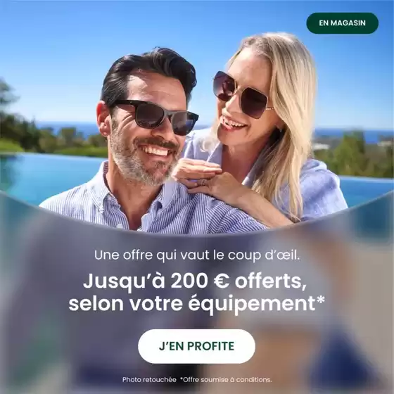 Catalogue Générale Optique à Francazal | Jusqu'à 200 € offerts, selon votre équipement | 2026-09-04T00:00:00.000Z - 2026-09-25T00:00:00.000Z