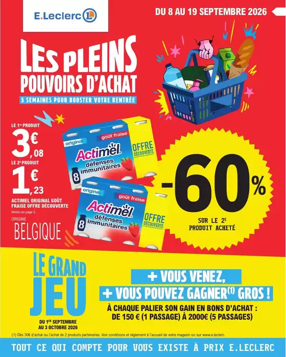 Catalogue E.Leclerc à Afa | Les Pleins Pouvoirs D'achat | 2026-09-01T00:00:00.000Z - 2026-10-03T00:00:00.000Z