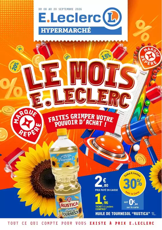 Catalogue E.Leclerc à Pierrefeu-du-Var | Le Mois E.Leclerc | 2026-09-08T00:00:00.000Z - 2026-09-20T00:00:00.000Z