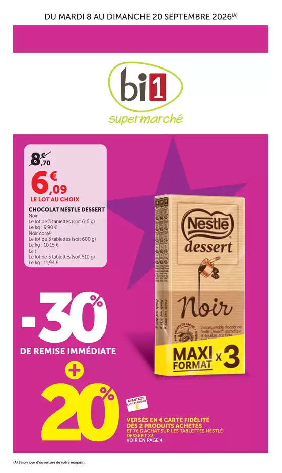 Catalogue Bi1 à Saint-Parres-lès-Vaudes | Temps Fort Septembre N1 | 2026-09-08T00:00:00.000Z - 2026-09-20T00:00:00.000Z