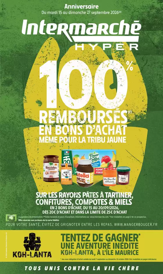 Catalogue Intermarché Hyper à | TF ANNIVERSAIRE 1 | 2026-09-15T00:00:00.000Z - 2026-09-27T00:00:00.000Z