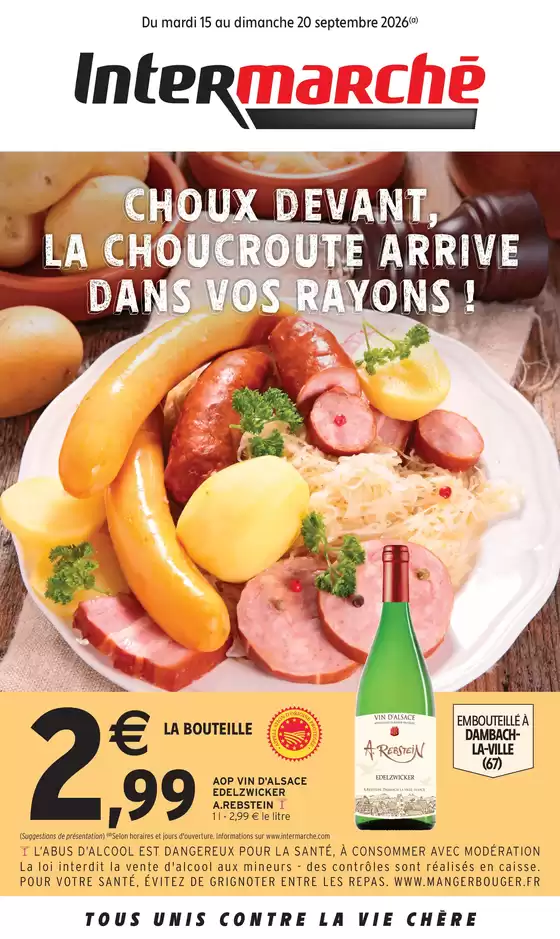 Catalogue Intermarché Hyper à Astaffort | S38 - R02 - CHOUCROUTE / PRODUITS TAPES | 2026-09-15T00:00:00.000Z - 2026-09-20T00:00:00.000Z