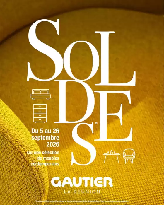 Catalogue Gautier à Brousse-le-Château | SOLDES | 2026-09-08T00:00:00.000Z - 2026-09-26T00:00:00.000Z