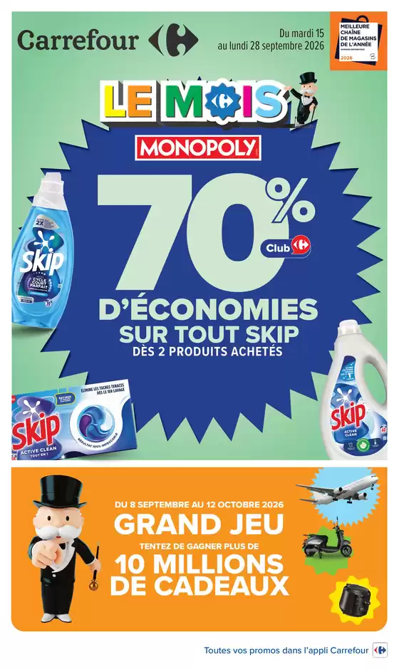 Catalogue Carrefour | LE MOIS MONOPOLY | 2026-09-15T00:00:00.000Z - 2026-09-28T00:00:00.000Z