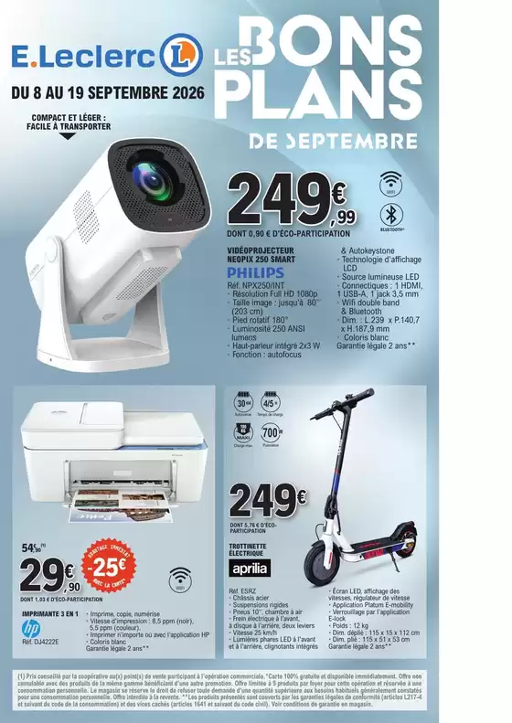 Catalogue E.Leclerc à Avignon | BONS PLANS SEPTEMBRE 2026 | 2026-09-08T00:00:00.000Z - 2026-09-19T00:00:00.000Z