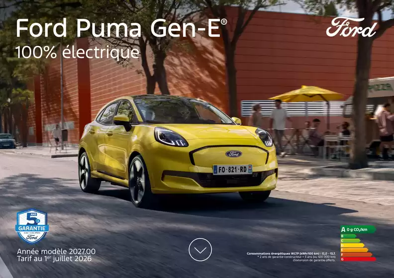 Catalogue Ford à Orvault | BRO nouveau ford puma gen e. | 2026-09-09T00:00:00.000Z - 2026-09-30T00:00:00.000Z