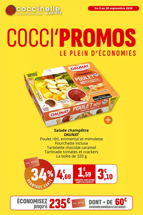 Catalogue Coccinelle Express à Saint-Germain-du-Plain | COCCI'PROMOS LE PLEIN D'ÉCONOMIES | 2026-09-09T00:00:00.000Z - 2026-09-20T00:00:00.000Z