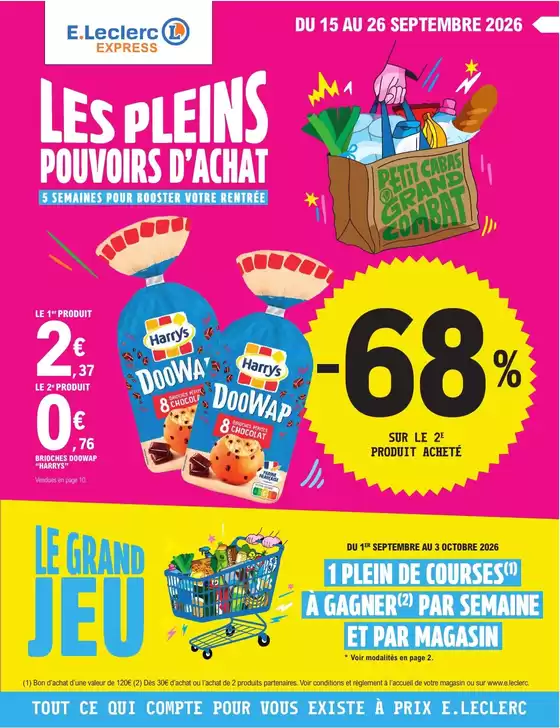 Catalogue E.Leclerc à Le Perréon | EVENEMENT 9 - EXPRESS | 2026-09-01T00:00:00.000Z - 2026-10-03T00:00:00.000Z