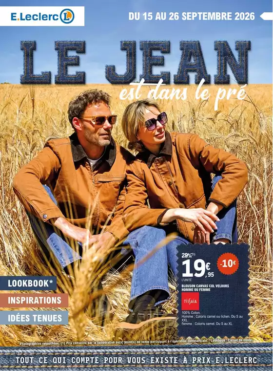 Catalogue E.Leclerc à Mareuil (Charente) | RDV JEANS 2 REPRIS REGION | 2026-09-15T00:00:00.000Z - 2026-09-26T00:00:00.000Z