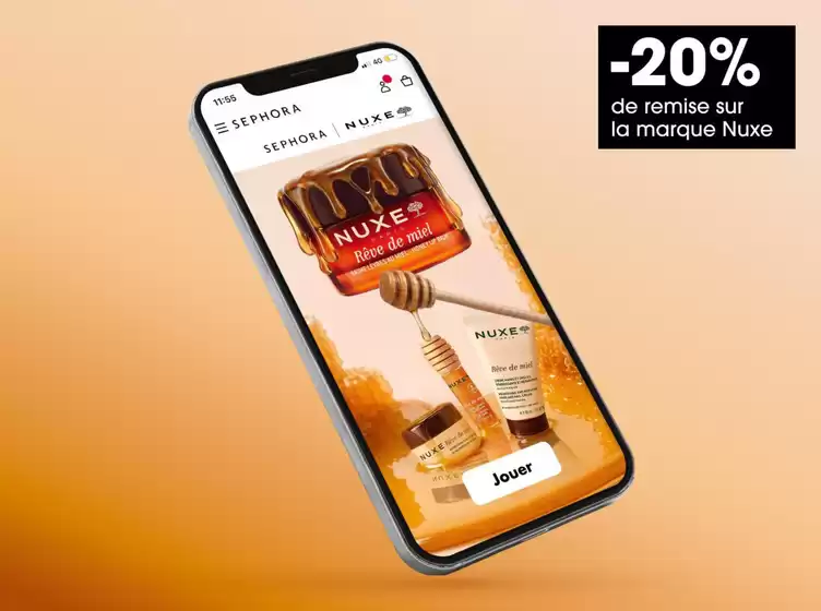 Catalogue Sephora | -20% de remise sur la marque Nuxe | 2026-09-14T00:00:00.000Z - 2026-09-16T00:00:00.000Z