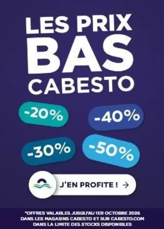 Catalogue Cabesto | Offres Cabesto | 2026-09-15T00:00:00.000Z - 2026-10-01T00:00:00.000Z