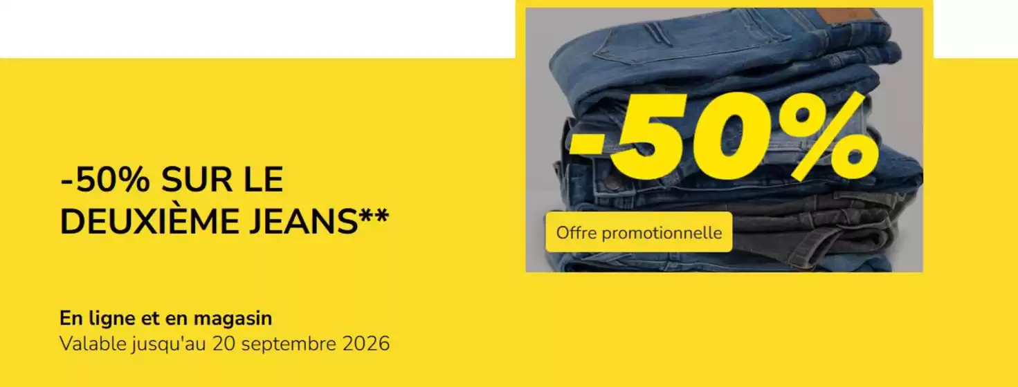 Catalogue Takko | -50% SUR LE DEUXIÈME JEANS | 2026-09-15T00:00:00.000Z - 2026-09-20T00:00:00.000Z