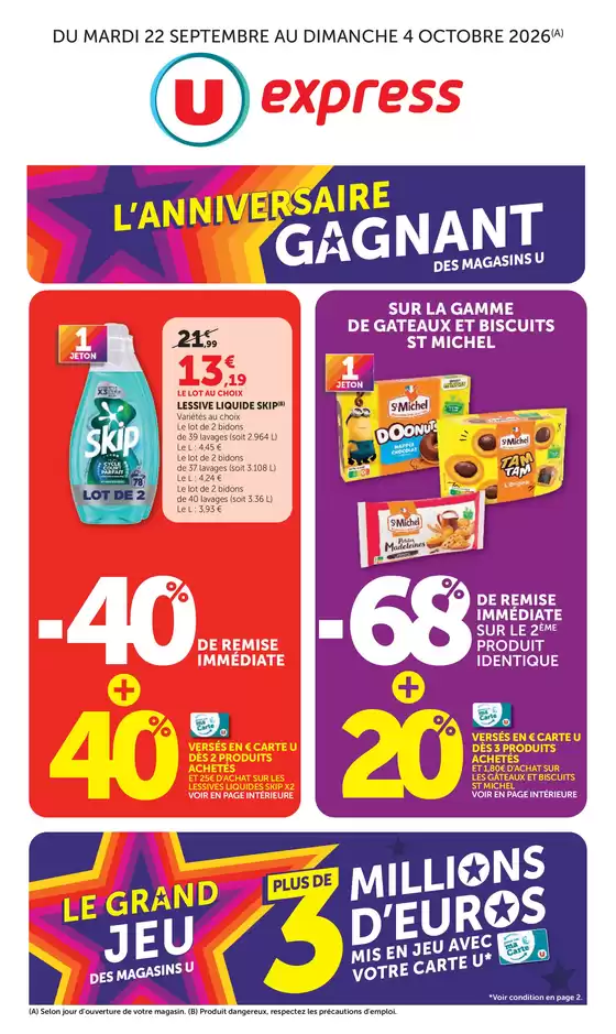 Catalogue U Express à | Quinzaine Commerçante | 2026-09-22T00:00:00.000Z - 2026-10-04T00:00:00.000Z