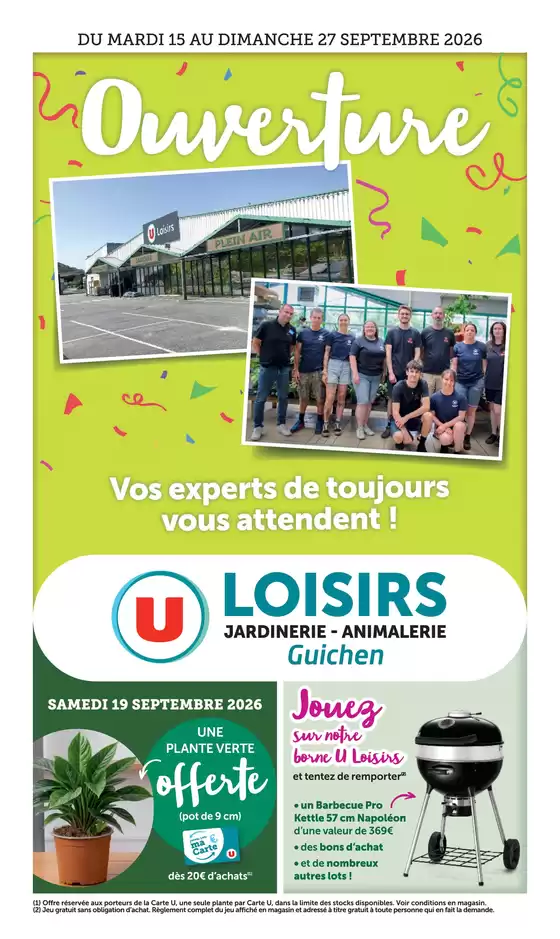Catalogue Hyper U à Guichen | Spécial Jardin | 2026-09-15T00:00:00.000Z - 2026-09-27T00:00:00.000Z