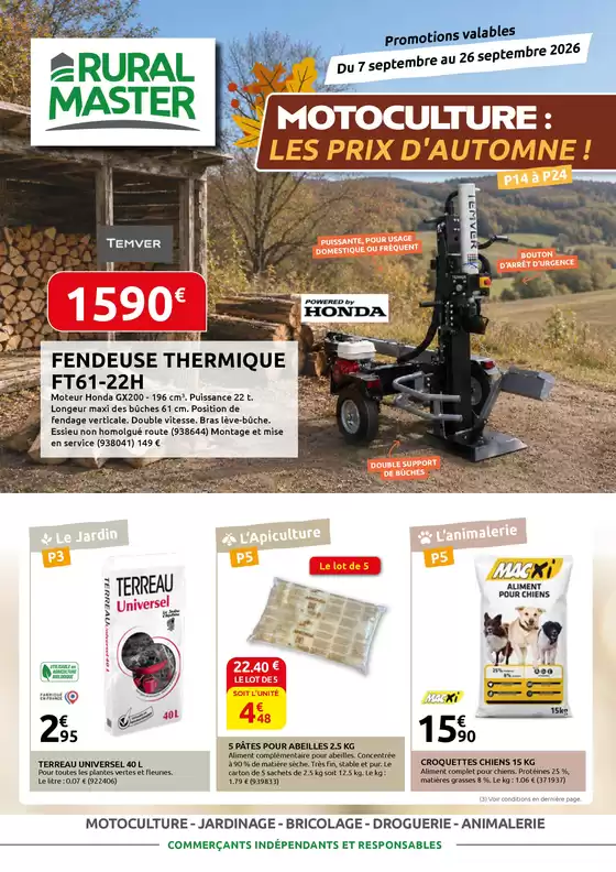 Catalogue Rural Master à Bordeaux | MOROCULTURE LES PRIX D'AUTOMNE ! | 2026-09-16T00:00:00.000Z - 2026-09-26T00:00:00.000Z