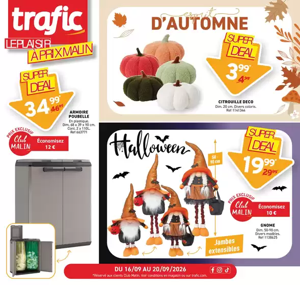Catalogue Trafic à Saint-Malo | D'AUTOMNE | 2026-09-16T00:00:00.000Z - 2026-09-20T00:00:00.000Z