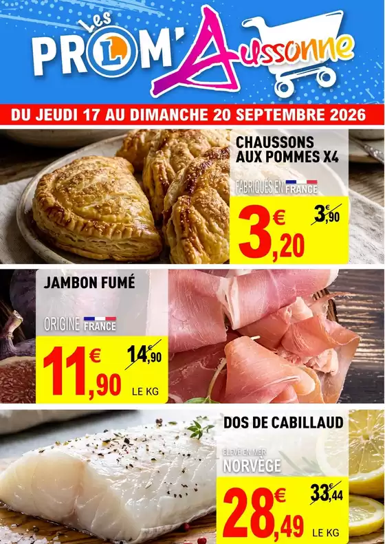 Catalogue E.Leclerc à Saint-Laurent-du-Var | PROM AUSSONNE SEM38 | 2026-09-17T00:00:00.000Z - 2026-09-20T00:00:00.000Z