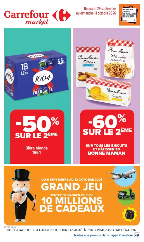 Catalogue Carrefour Market à Buc (Yvelines) | VOS PROMOS DU QUOTIDIEN | 2026-09-29T00:00:00.000Z - 2026-10-11T00:00:00.000Z