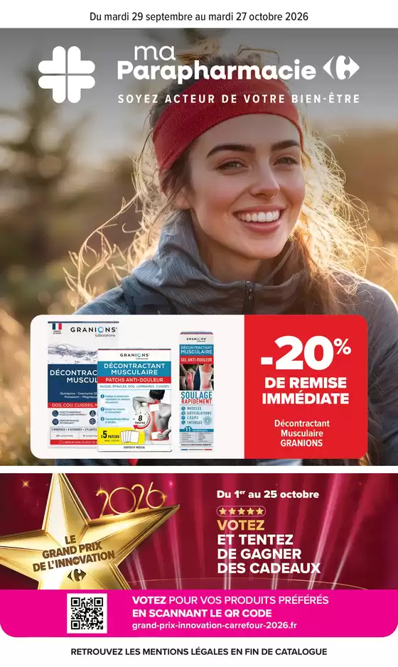 Catalogue Carrefour Drive à Fronton | MA PARAPHARMACIE | 2026-09-29T00:00:00.000Z - 2026-10-27T00:00:00.000Z