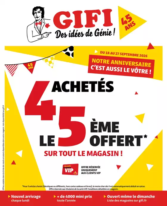 Catalogue Gifi | Catalogue Gifi | 2026-09-18T00:00:00.000Z - 2026-09-27T00:00:00.000Z