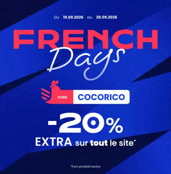 Catalogue Ekosport à Nantes | FRENCH DAYS | 2026-09-21T00:00:00.000Z - 2026-09-28T00:00:00.000Z