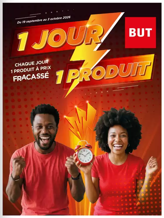 Catalogue BUT à Desvres | 1 jour 1 produit | 2026-09-19T00:00:00.000Z - 2026-10-03T00:00:00.000Z