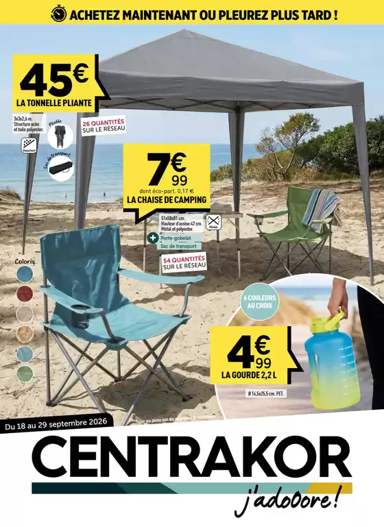 Catalogue Centrakor à | J'adoore ! | 2026-09-21T00:00:00.000Z - 2026-09-29T00:00:00.000Z