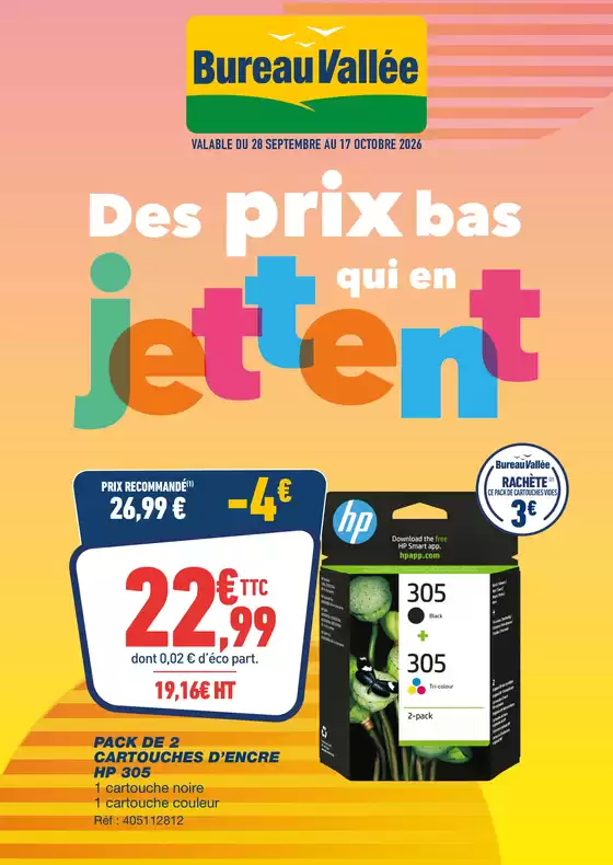 Catalogue Bureau Vallée à Colmar | Des prix bas qui en jettent | 2026-09-28T00:00:00.000Z - 2026-10-17T00:00:00.000Z