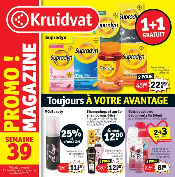 Catalogue Kruidvat à Maisons-Laffitte | Toujours À VOTRE AVANTAGE | 2026-09-21T00:00:00.000Z - 2026-10-04T00:00:00.000Z