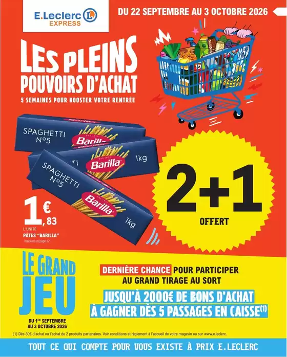 Catalogue E.Leclerc Express | EVENEMENT 9 BIS - EXPRESS | 2026-09-01T00:00:00.000Z - 2026-10-03T00:00:00.000Z