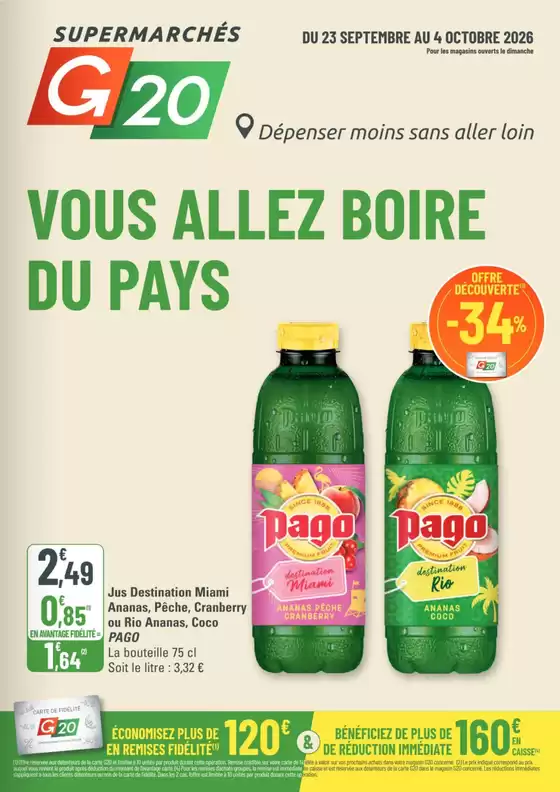 Catalogue G20 | Vous allez boire du pays | 2026-09-23T00:00:00.000Z - 2026-10-04T00:00:00.000Z