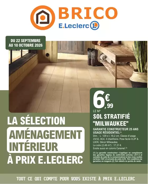 Catalogue E.Leclerc Brico à Eckbolsheim | Bricolez à Petits Prix | 2026-09-21T00:00:00.000Z - 2026-10-10T00:00:00.000Z