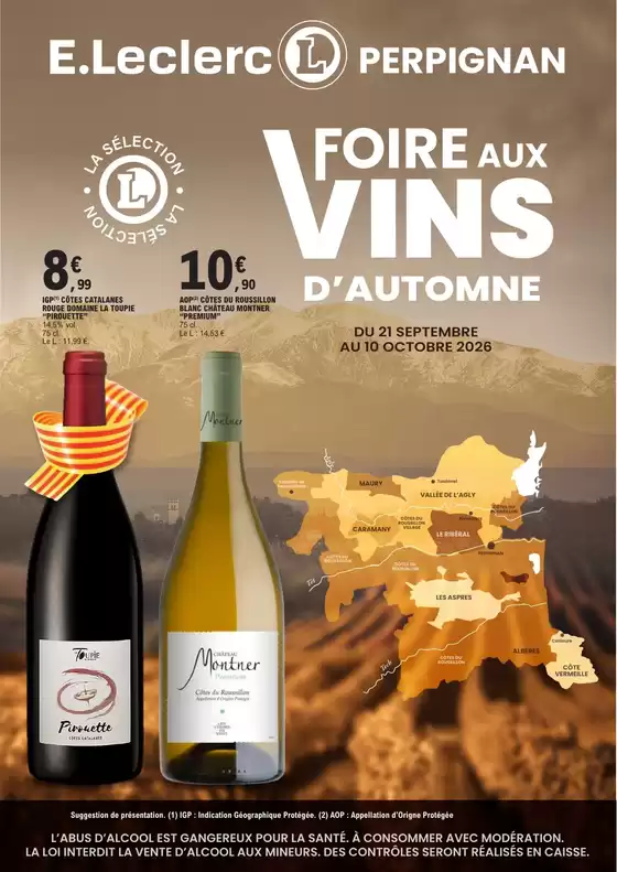Catalogue E.Leclerc | FOIRE AUX VINS LOCALE AUTOMNE | 2026-09-21T00:00:00.000Z - 2026-10-10T00:00:00.000Z