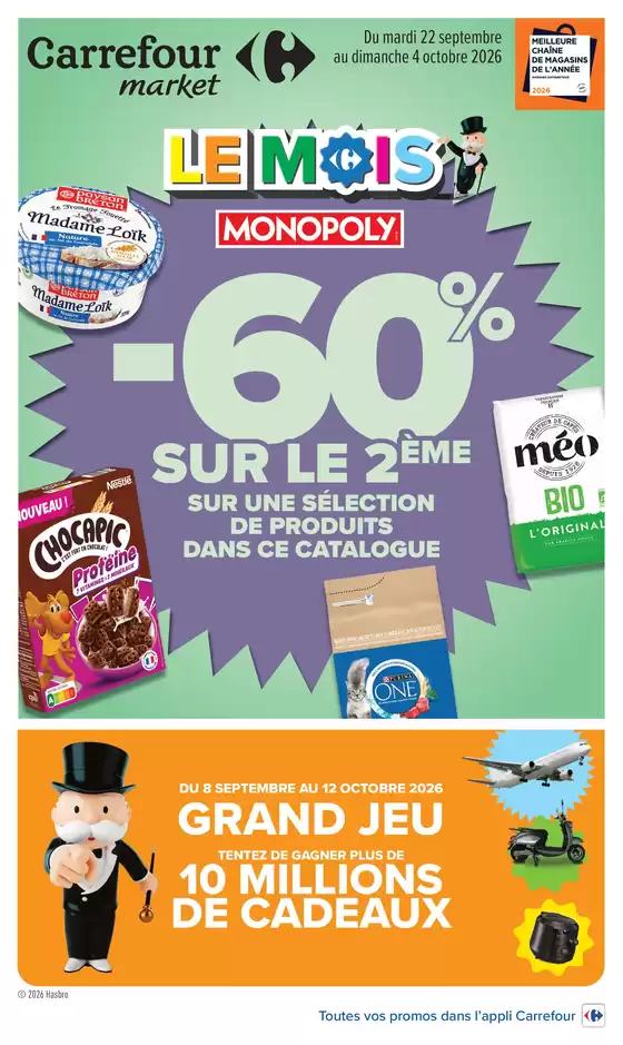 Catalogue Carrefour Drive à Lézan | LE MOIS MONOPOLY | 2026-09-21T00:00:00.000Z - 2026-10-04T00:00:00.000Z