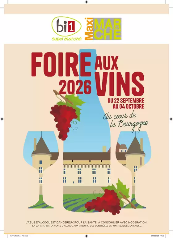 Catalogue Bi1 à Sainte-Maxime | Foire Aux Vins Spécial Bourgogne | 2026-09-22T00:00:00.000Z - 2026-10-04T00:00:00.000Z