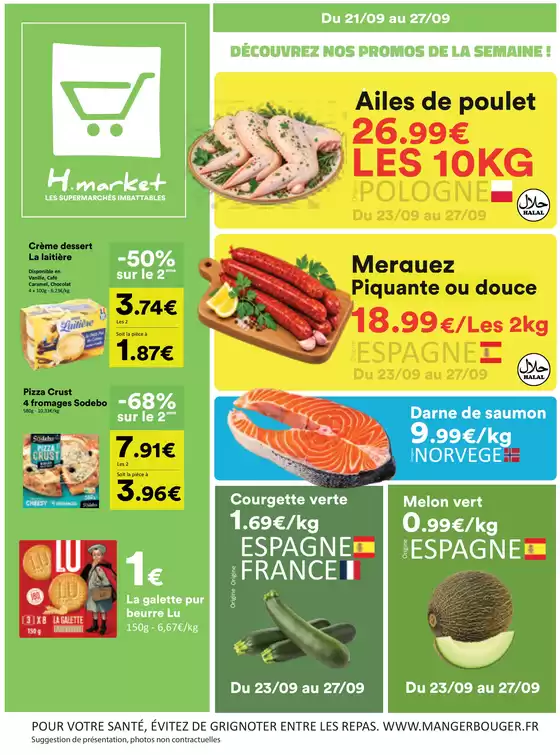 Catalogue Hmarket à Sainte-Maxime | DÉcouvrez nos promos de la semaine ! | 2026-09-21T00:00:00.000Z - 2026-09-27T00:00:00.000Z