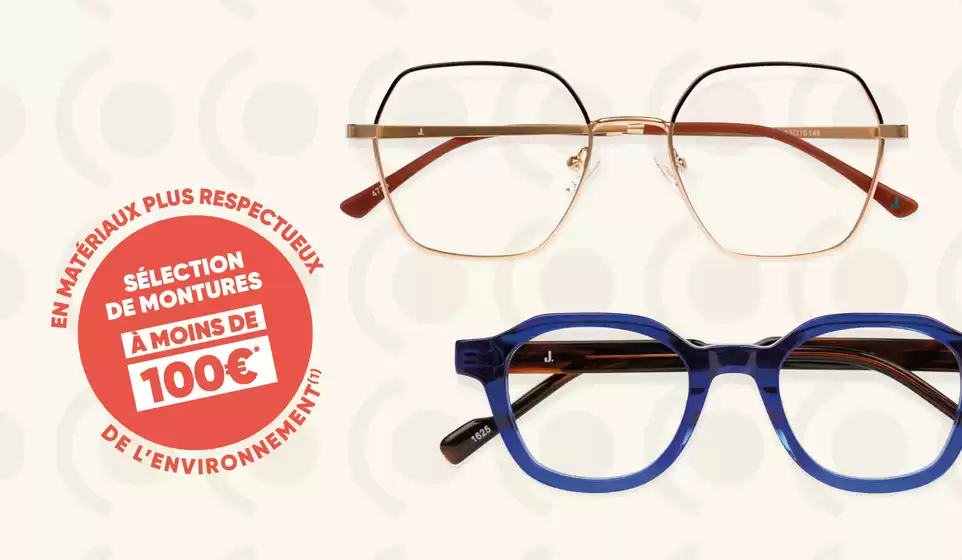 Catalogue Écouter Voir à Seichamps | Des montures tendance à moins de 100 € | 2026-09-22T00:00:00.000Z - 2026-10-31T00:00:00.000Z