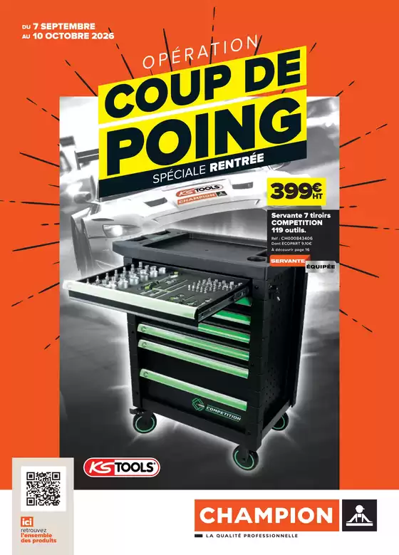 Catalogue Champion Direct | Opération coup de poing | 2026-09-22T00:00:00.000Z - 2026-10-10T00:00:00.000Z