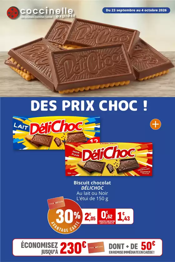 Catalogue Coccinelle Express à Asnières-sur-Seine | DES PRIX CHOC ! | 2026-09-23T00:00:00.000Z - 2026-10-04T00:00:00.000Z