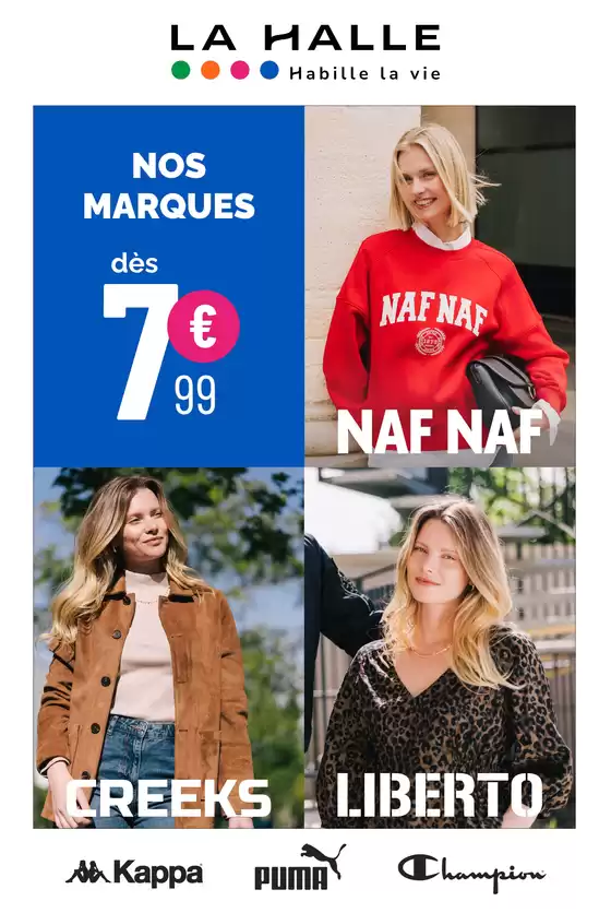 Catalogue La Halle à | MARQUES FEMME | 2026-09-25T00:00:00.000Z - 2026-10-01T00:00:00.000Z