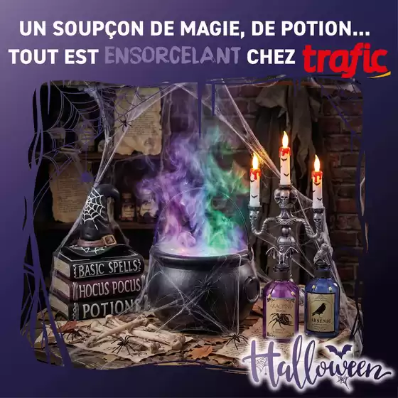 Catalogue Trafic | LA RECETTE PARFAITE POUR RATER HALLOWEEN ? | 2026-09-23T00:00:00.000Z - 2026-09-27T00:00:00.000Z
