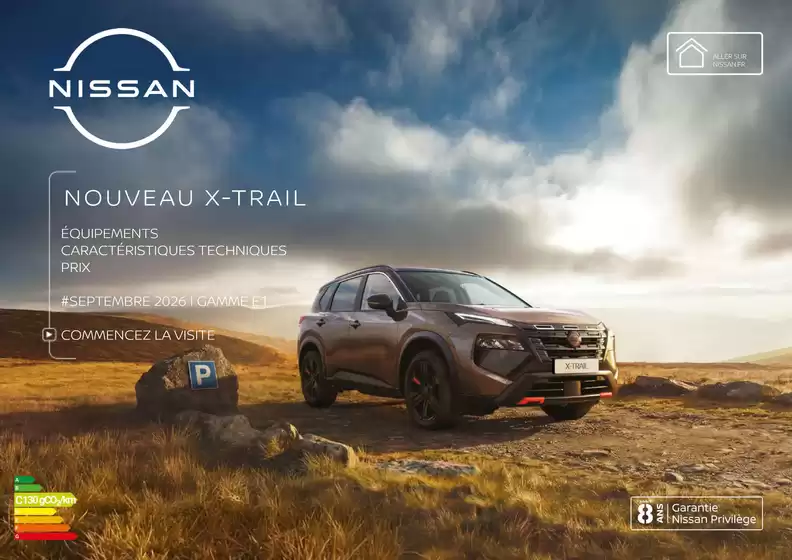 Catalogue Nissan à Férin | Fiche technique X Trail | 2026-09-01T00:00:00.000Z - 2026-09-30T00:00:00.000Z