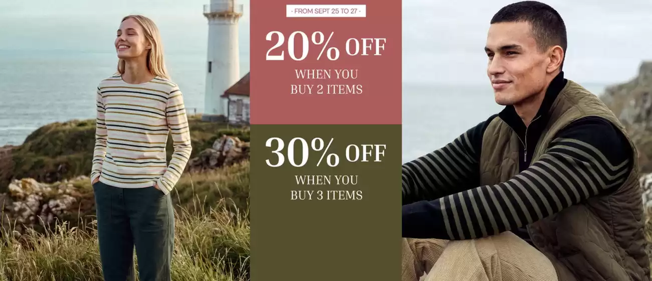 Catalogue Armor Lux à Charleville-Mézières | -20% when you buy 2 items, -30% when you buy 3 items | 2026-09-25T00:00:00.000Z - 2026-09-27T00:00:00.000Z