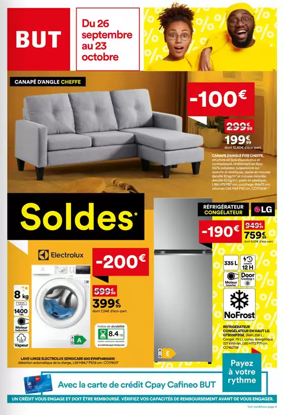 Catalogue BUT à | Soldes | 2026-09-26T00:00:00.000Z - 2026-10-23T00:00:00.000Z
