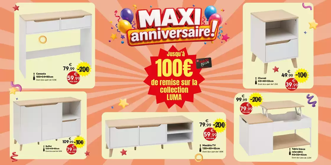 Catalogue Maxi Bazar | COLLECTION LUMA : DERNIÈRE CHANCE | 2026-09-28T00:00:00.000Z - 2026-10-10T00:00:00.000Z
