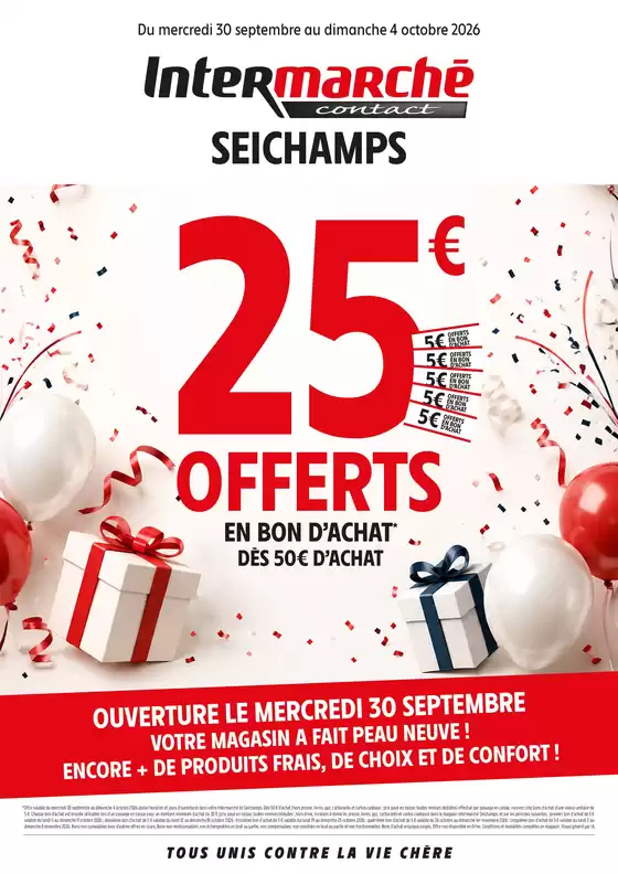 Catalogue Intermarché Contact à Cahors | PROS LOCAL - PDV 02155 - SEICHAMPS | 2026-09-30T00:00:00.000Z - 2026-10-04T00:00:00.000Z