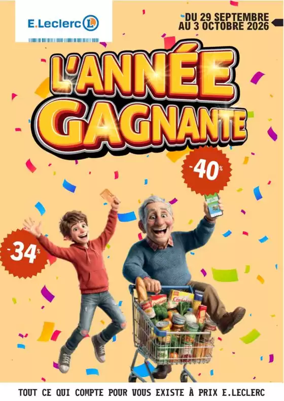 Catalogue E.Leclerc à Riec-sur-Bélon | Temps fort #40 | 2026-09-29T00:00:00.000Z - 2026-10-03T00:00:00.000Z