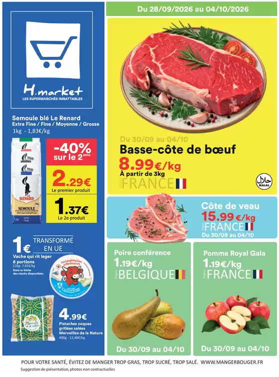 Catalogue Hmarket à Saint-Claude | Offre de la semaine | 2026-09-28T00:00:00.000Z - 2026-10-04T00:00:00.000Z